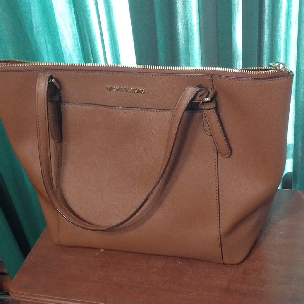 Michael Kors Cognac Saffiano Leather Tote